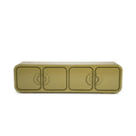 Tv kast Gubby By-Boo 4 deuren- Groen hoogglans (176 cm)