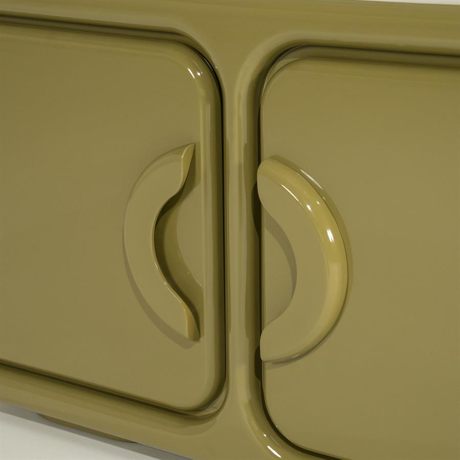 Tv kast Gubby By-Boo 4 deuren- Groen hoogglans (176 cm)