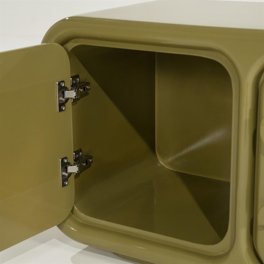 Tv kast Gubby By-Boo 4 deuren- Groen hoogglans (176 cm)