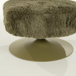 Draaifauteuil Furlo rond By-Boo -Groene zachte stof