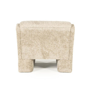 Lounge fauteuil Omla By-Boo - Taupe fluff stof