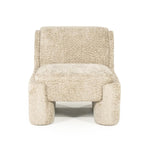 Lounge fauteuil Omla By-Boo - Taupe fluff stof