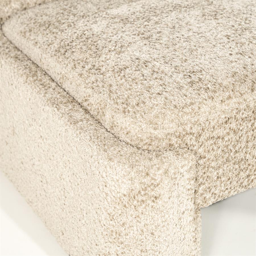 Lounge fauteuil Omla By-Boo - Taupe fluff stof