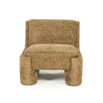 Lounge fauteuil Omla By-Boo - Mosterd fluff stof
