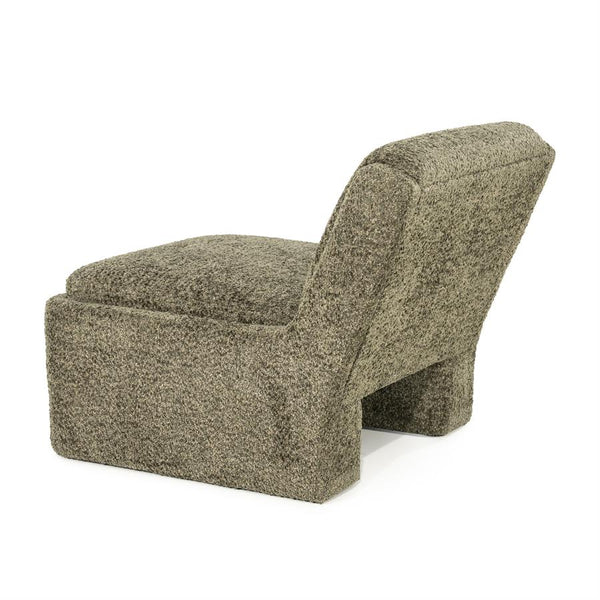 Lounge fauteuil Omla By-Boo - Groene fluff stof