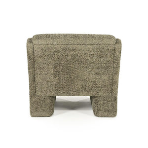 Lounge fauteuil Omla By-Boo - Groene fluff stof