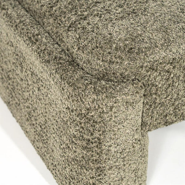 Lounge fauteuil Omla By-Boo - Groene fluff stof