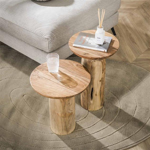 Bijzettafel river maat XL solid / Massief acacia naturel