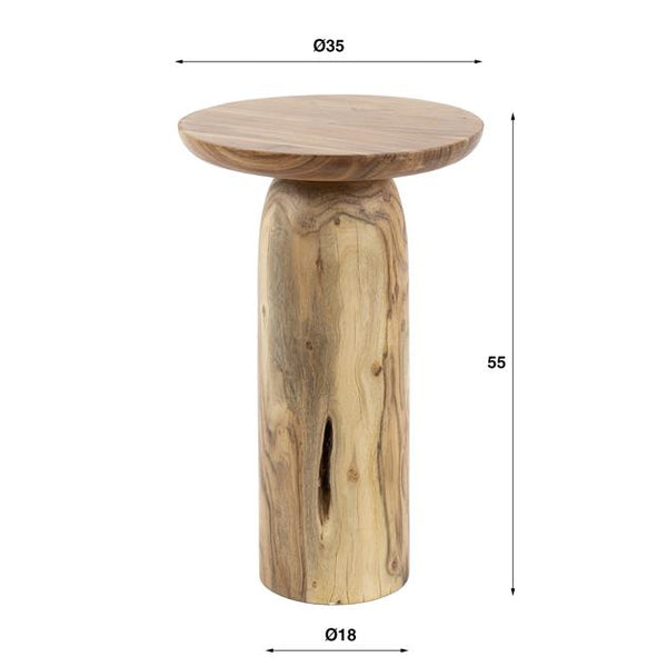 Bijzettafel river maat XL solid / Massief acacia naturel (Magazijn sale)