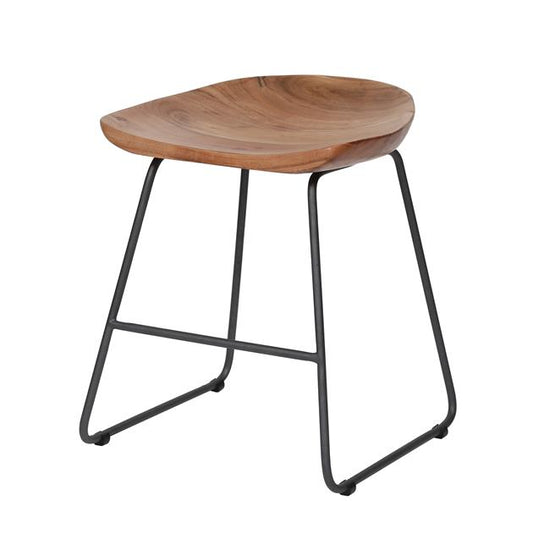 Kruk/stoel hout ergonomisch  Massief acacia naturel