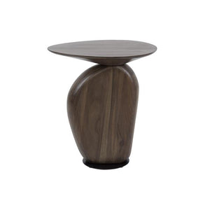 Bijzettafel art solid / Massief acacia glaze brown