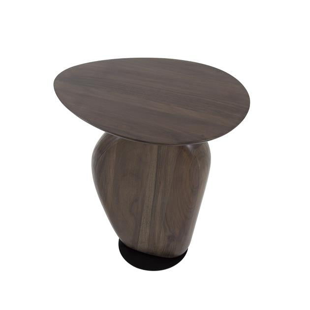 Bijzettafel art solid / Massief acacia glaze brown