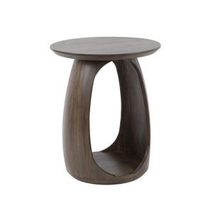 Bijzettafel flow S solid / Massief acacia glaze brown