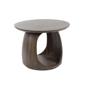 Bijzettafel flow M solid / Massief acacia glaze brown