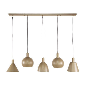 Hanglamp Metallo 5-lichts / Beige