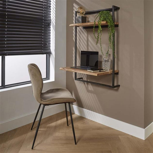 Wand/hang bureau Air Solid / Massief acacia 65x45x100 cm