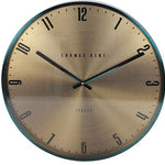 Thomas Kent wandklok "Jewel" rond goud/groen  - Ø53 CM