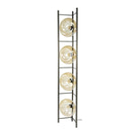 Vloerlamp Soll 4-lichts / Amber glas