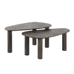 Salontafel set/2 hoekvormig Maya teak / Teak rust brown