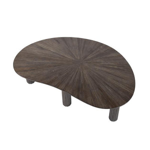 Salontafel 110 niervormig Maya teak / Teak rust brown