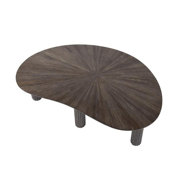 Salontafel 110 niervormig Maya teak / Teak rust brown