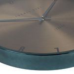 Thomas Kent wandklok "Jewel" rond goud/groen  - Ø53 CM