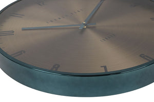 Thomas Kent wandklok "Jewel" rond goud/groen  - Ø53 CM