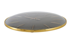 Wandklok Bellamy rond taupe/goud Countryfield Ø35 cm (NIEUW)