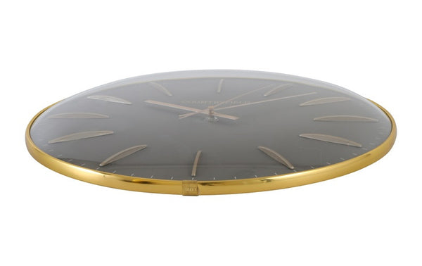 Wandklok Bellamy rond taupe/goud Countryfield Ø35 cm (NIEUW)