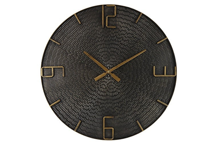 Wandklok Winton cijfers rond Zwart Ø80 cm