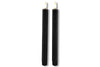 2 stuks LED Dinerkaars rustiek zwart - 24 cm hoog + afstandsbediening (Countryfield)