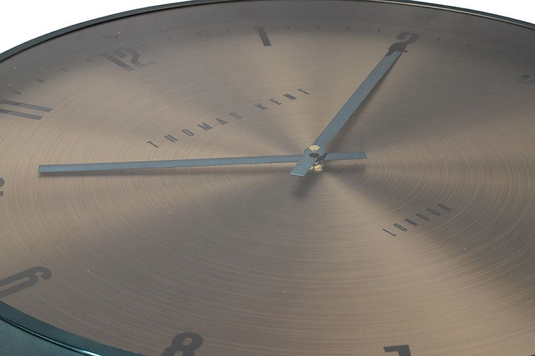Thomas Kent wandklok "Jewel" rond goud/groen  - Ø53 CM