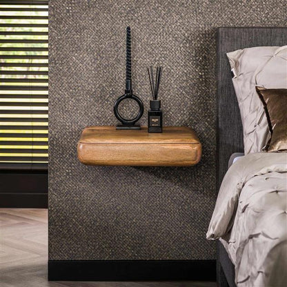 Nachtkastje sleek / Massief mango zandkleur van Idéco Design