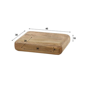 Nachtkastje sleek / Massief mango zandkleur