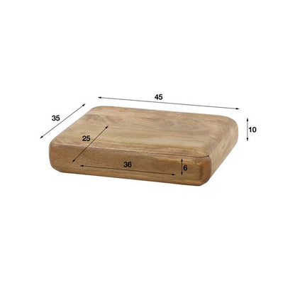 Nachtkastje sleek / Massief mango zandkleur van Idéco Design, foto 5