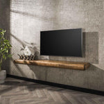 Wandplank 170 sleek / Massief mango zandkleur (Magazijn sale)