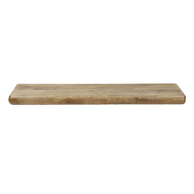Wandplank 170 sleek / Massief mango zandkleur (Magazijn sale)