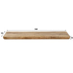 Wandplank 170 sleek / Massief mango zandkleur (Magazijn sale)