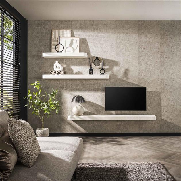 Wandplank 200cm stone / Marmer composiet (Magazijn sale)