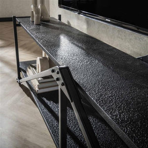 TV-meubel  Piega XL 220 cm industrieel  / Grijs (Magazijn sale)