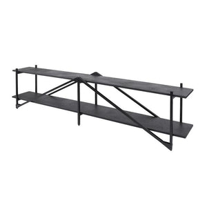 TV-meubel  Piega XL 220 cm industrieel  / Grijs (Magazijn sale)