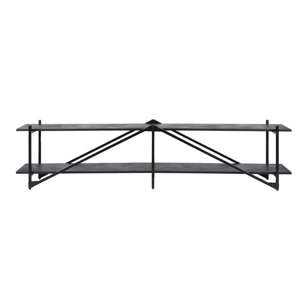 TV-meubel  Piega XL 220 cm industrieel  / Grijs (Magazijn sale)