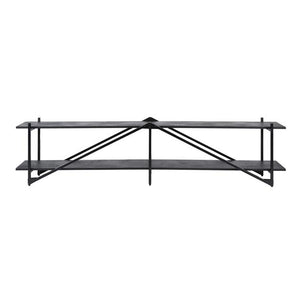 TV-meubel  Piega XL 220 cm industrieel  / Grijs (Magazijn sale)