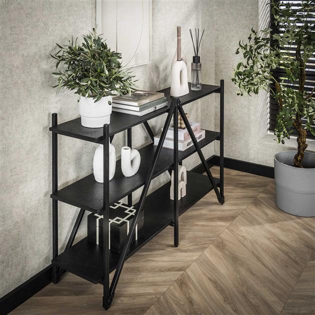 Wandrek 130cm 3 laags Piega / Grijs (Magazijn sale)