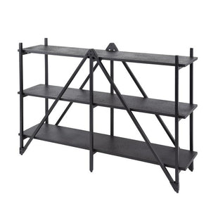 Wandrek 130cm 3 laags Piega / Grijs (Magazijn sale)