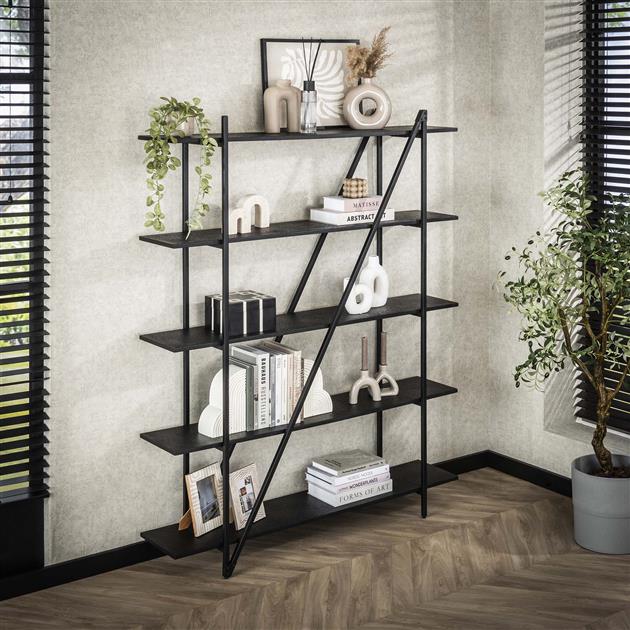 Wandrek 140cm 5 laags Piega / Grijs (Magazijn sale)