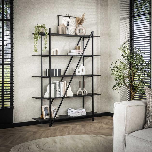 Wandrek 140cm 5 laags Piega / Grijs (Magazijn sale)