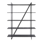 Wandrek 140cm 5 laags Piega / Grijs (Magazijn sale)