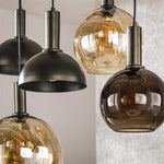 Hanglamp Cluster 4+3-lichts / Sienna bruin