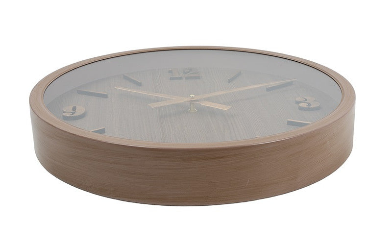 Wandklok Rodas L Bruin/Goud - Ø59 CM